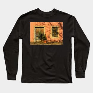 Door and Window in Buzet, Croatia Long Sleeve T-Shirt